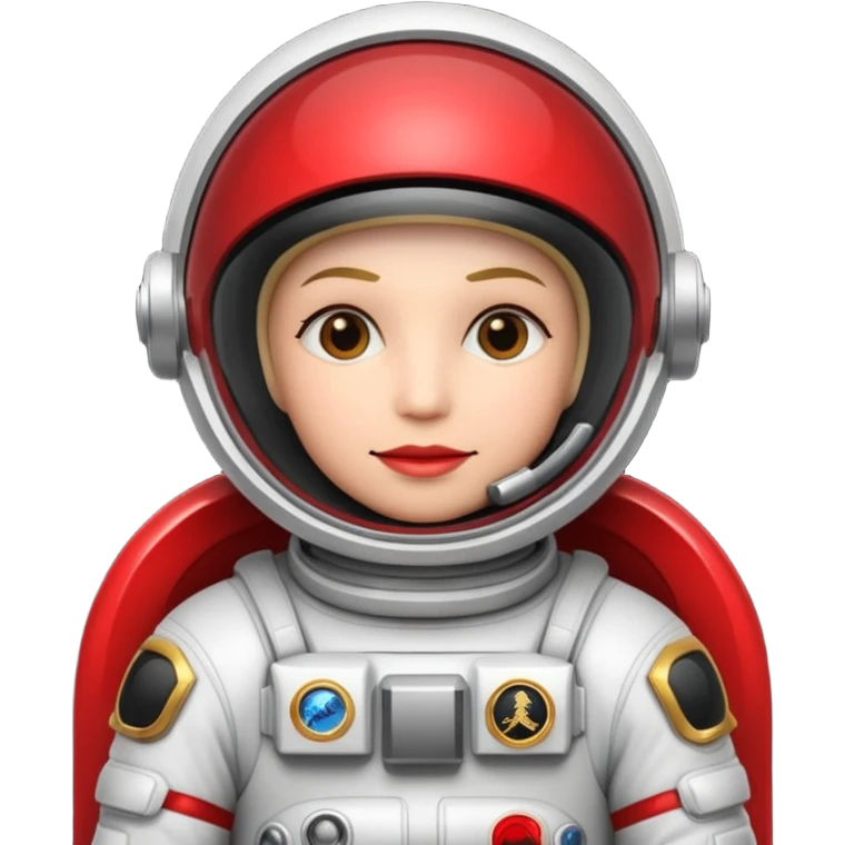 Money astronaut, red and black design, having a logo of "AIOT" emoji