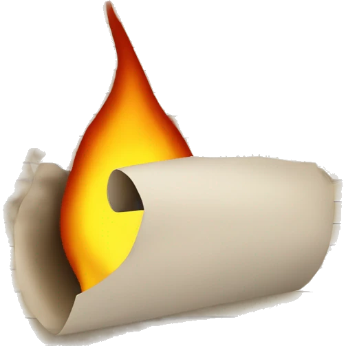 firing paper emoji
