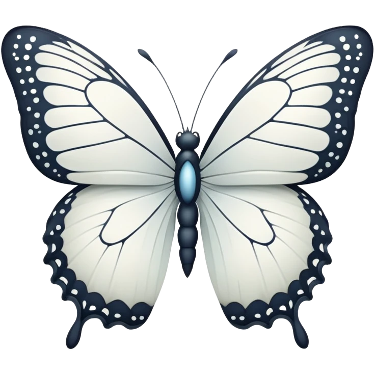 White butterfly emoji