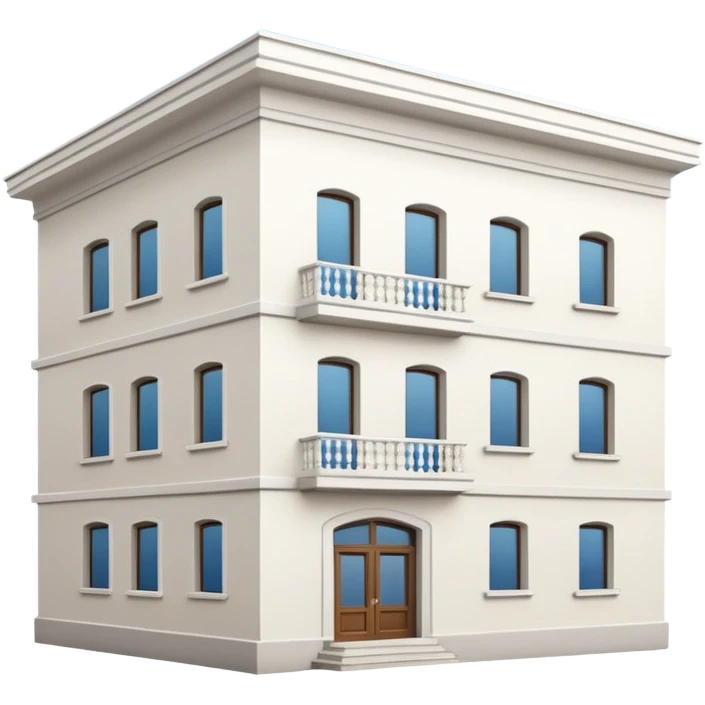 ukrinian white 5-storey building  emoji