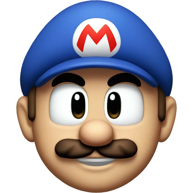 Super mario head  emoji
