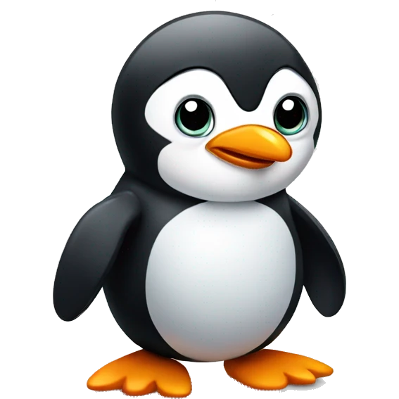 Angry cute penguin  emoji