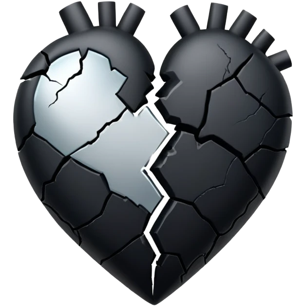 black brote heart emoji
