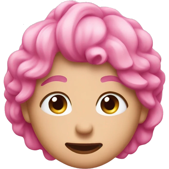 🤭 with pink hearts  emoji