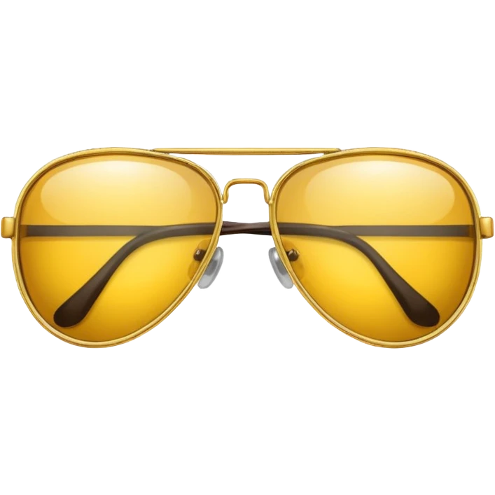 golden-yellow aviator Glasses emoji