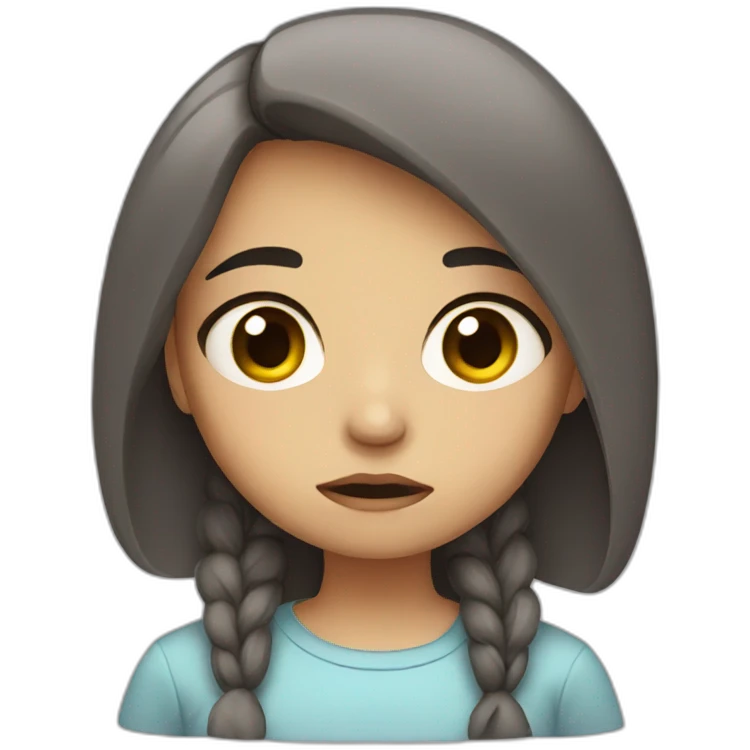 Sad girl emoji