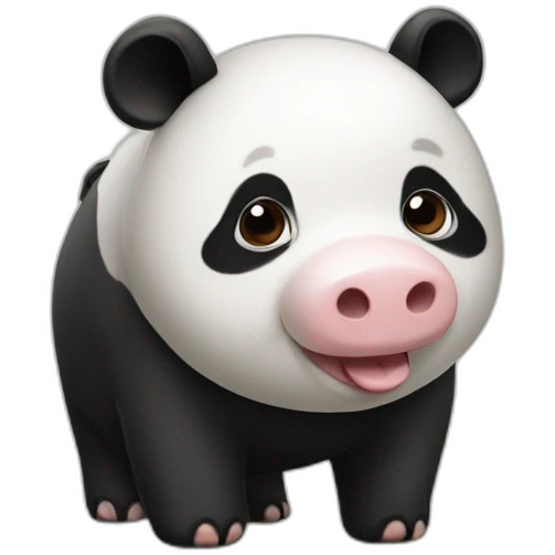 panda pig emoji