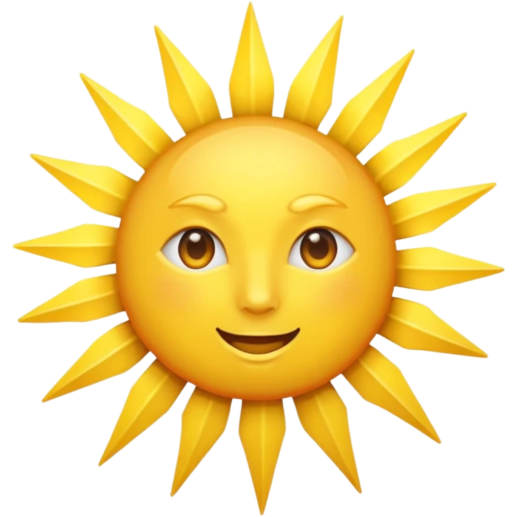Sun ray (No background) emoji