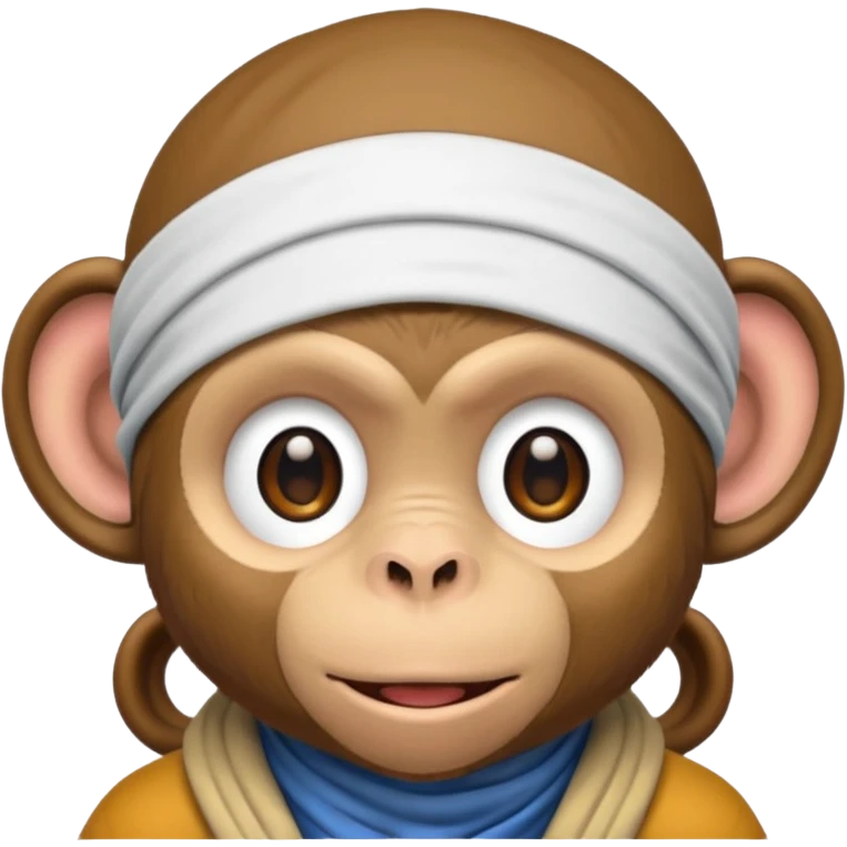 Monkey wearing durag emoji