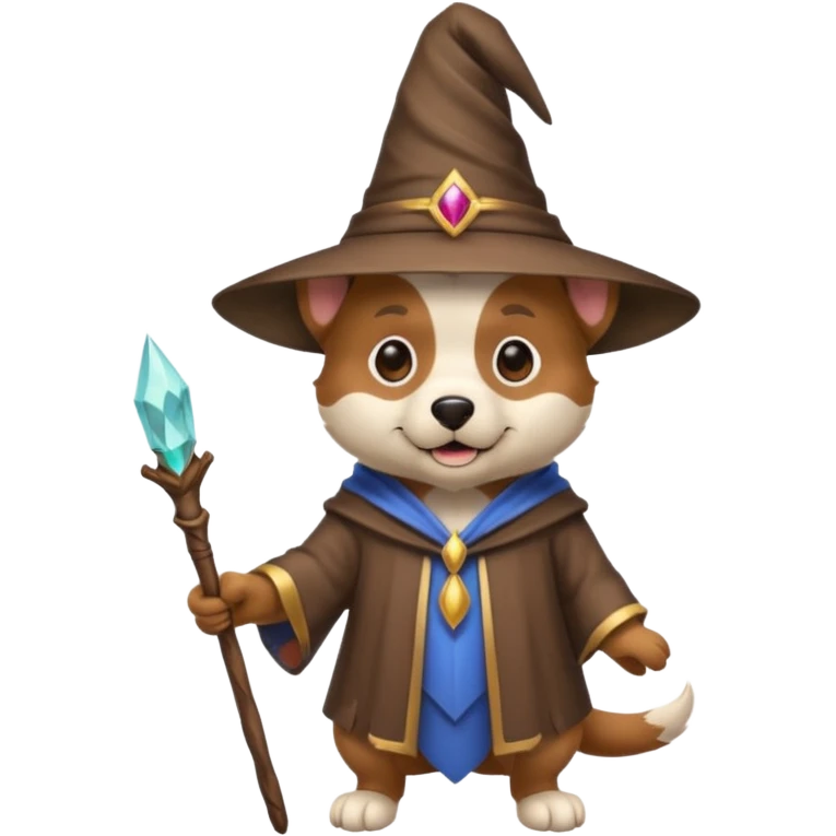 Dog wizard emoji