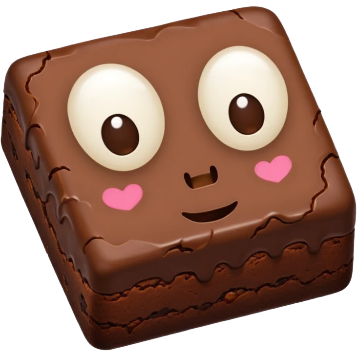 brownie chocolate blanco emoji