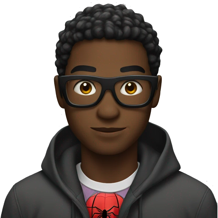 Black Spiderman emoji