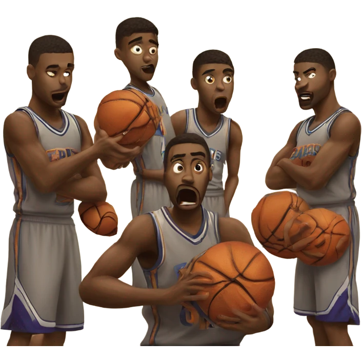 Basketball team getting blown out emoji