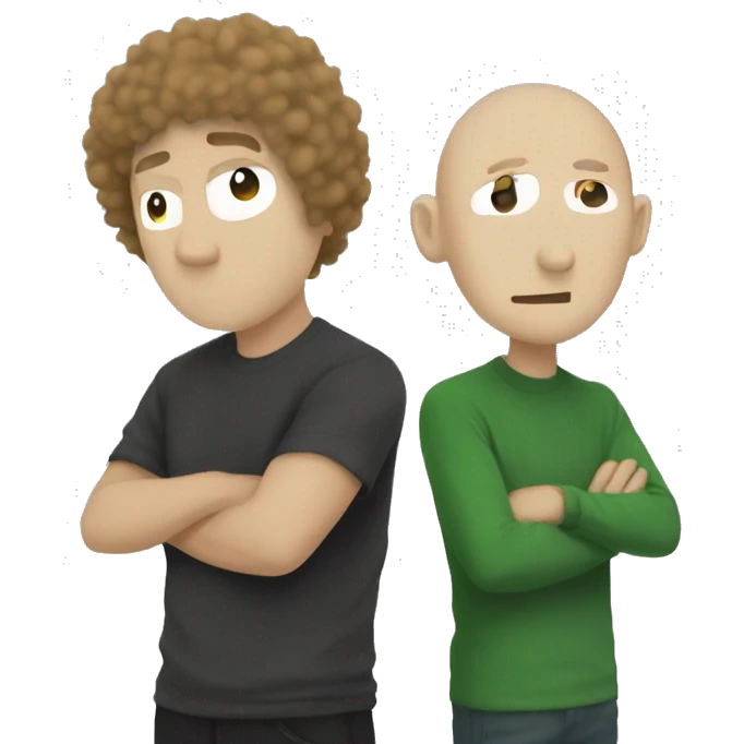 gigachad and baldi emoji