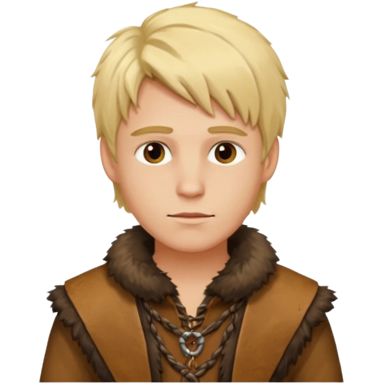 Young Blond Stone Age Man – Wearing primitive clothes.




 emoji