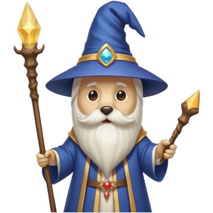 Dog wizard emoji