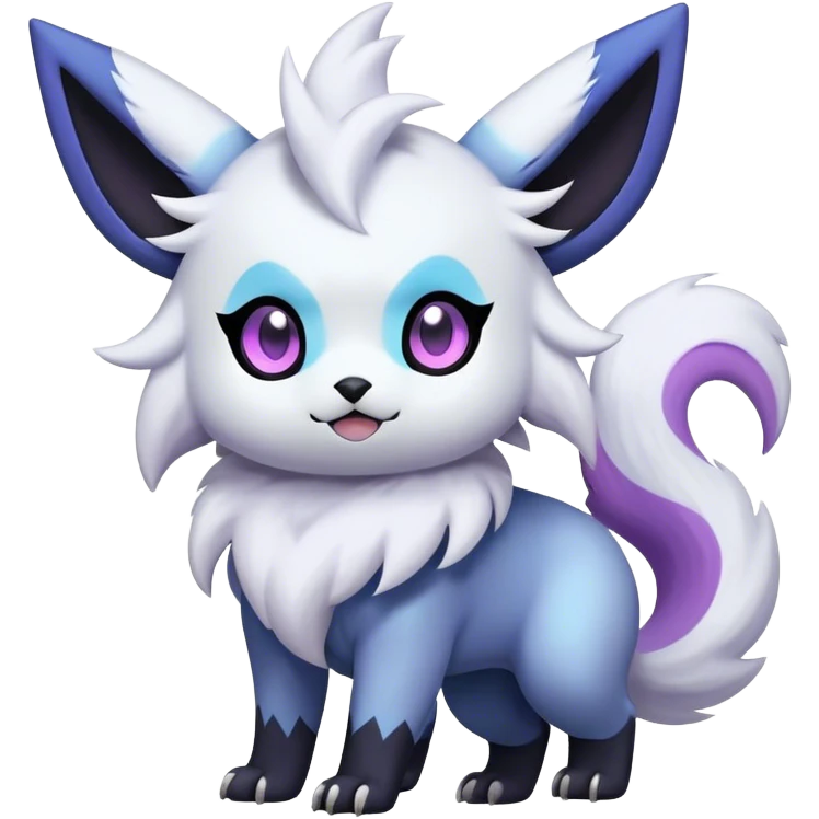Cool Cute Kawaii Absol-Zorua-Umbreon-Pokemon Full Body  emoji