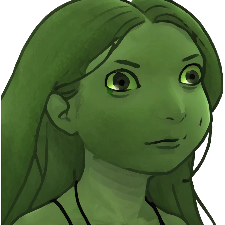 Dark long hair girl emoji