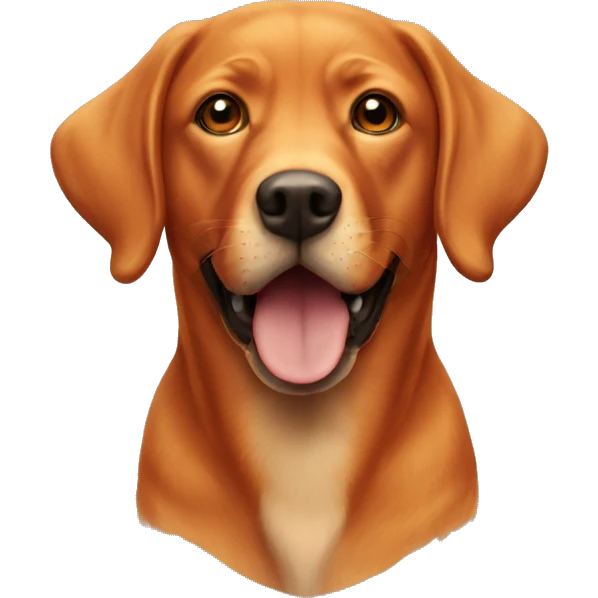 Fox red labrador  emoji