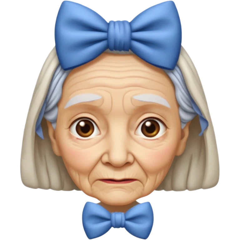 Very old women with Bow. emoji