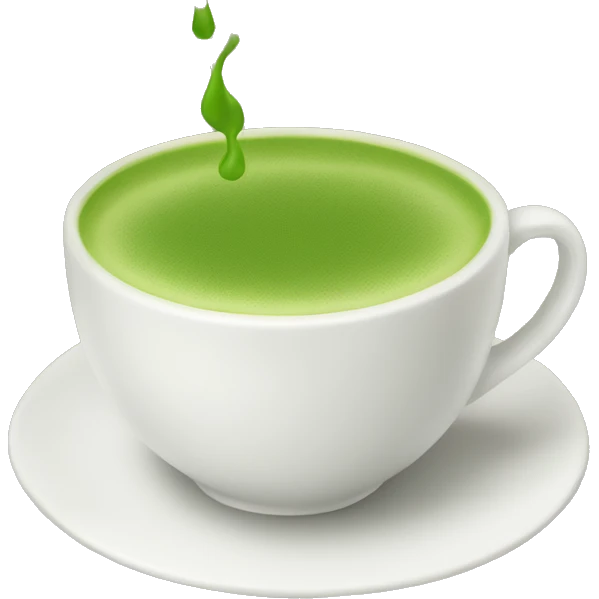 cup of hot matcha emoji