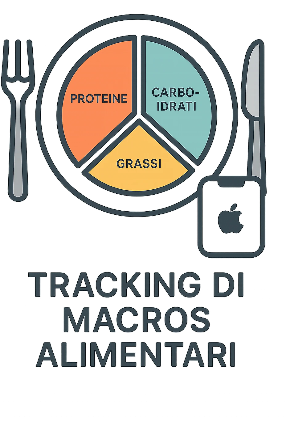 Tracking di macros alimentari su iphone in italiano emoji