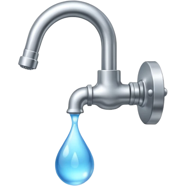 water flows from the tap emoji