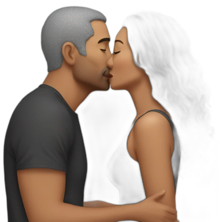 Kiss with wife emoji