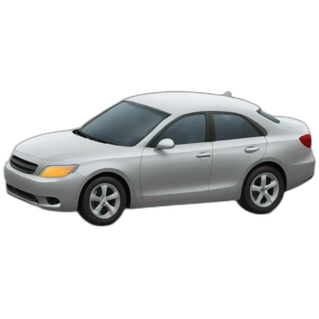 Car driving by a girl emoji