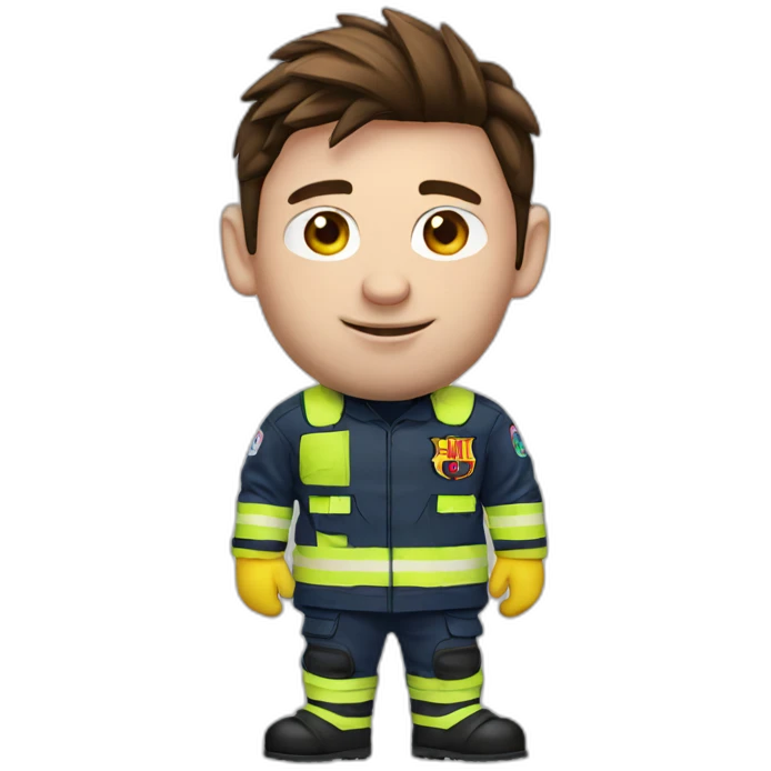 messi firemen emoji