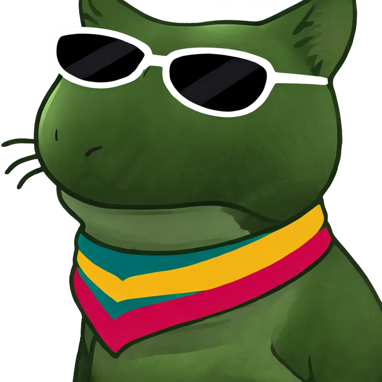 Cat with sunglasses emoji