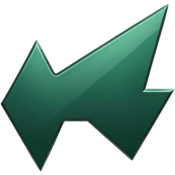 
dark green curved thick sharp arrow down emoji