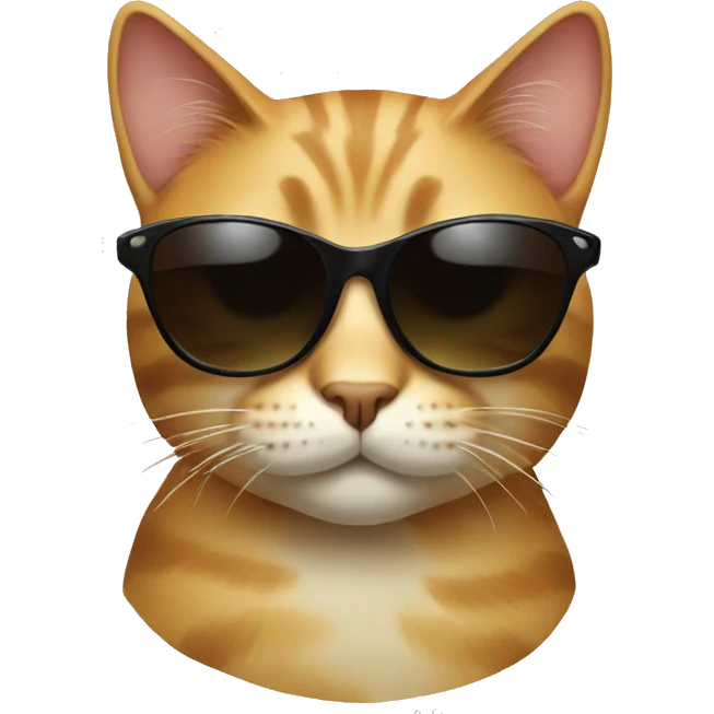Cat with sunglasses emoji
