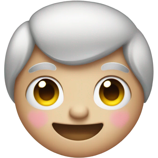 Blushing emoji with heart eyes emoji