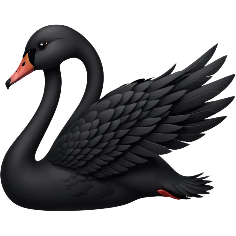 Black swan emoji