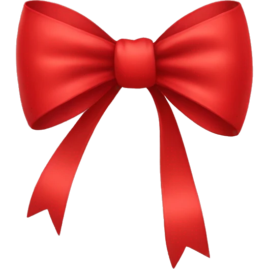 Red bow emoji