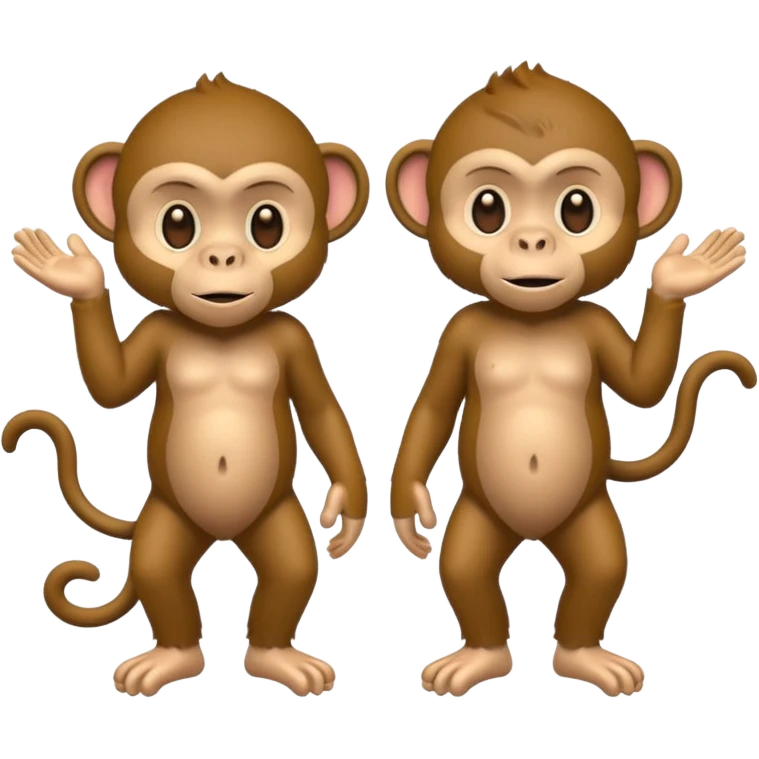 artist monkey full body emoji