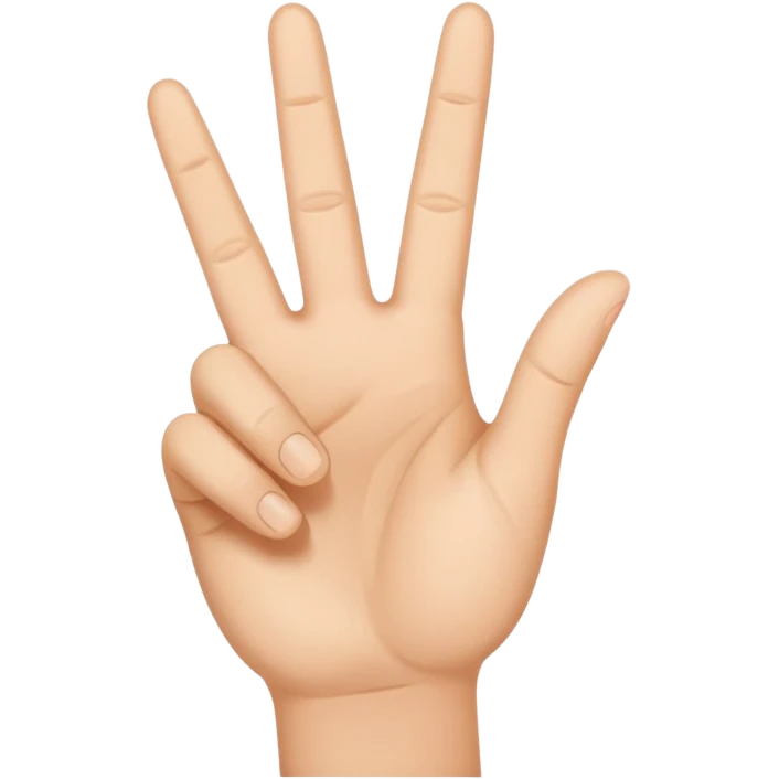 peace sign hand emoji