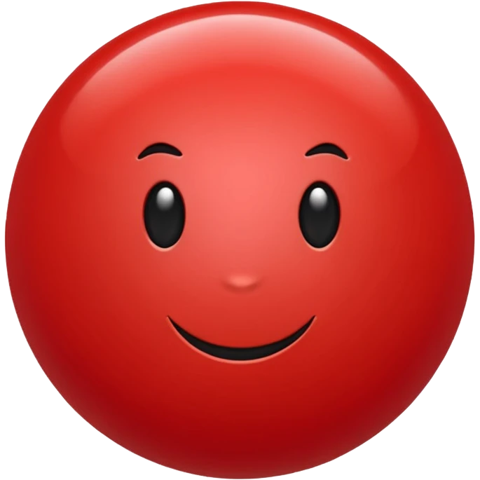 bolinha sólida vermelha para marcar início de frase emoji