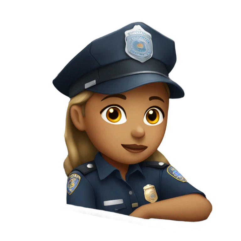 Girls in a police car emoji