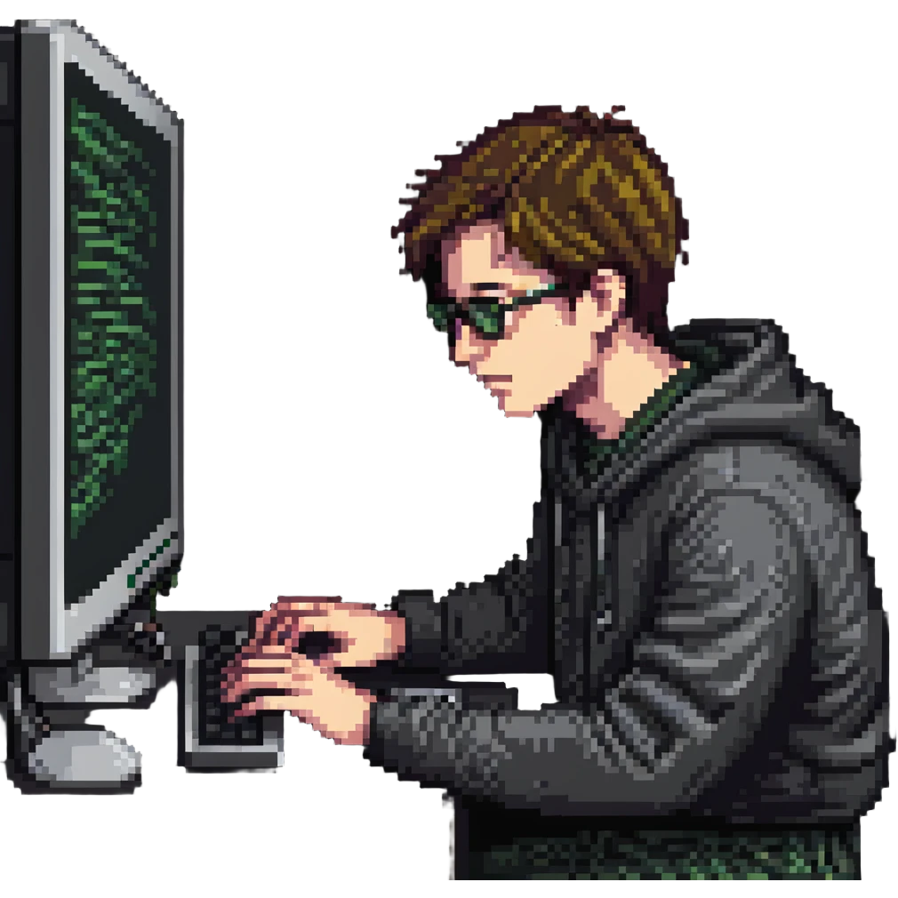 programmer deleting codes from computer emoji