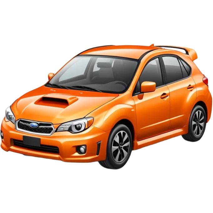 small orange Subaru emoji