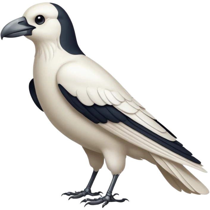 White crow emoji