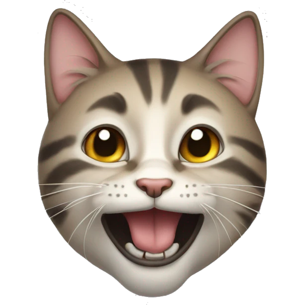 A cat mewing emoji