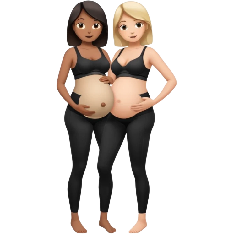 lego 
legging brassière noir gonflé ventre femme emoji