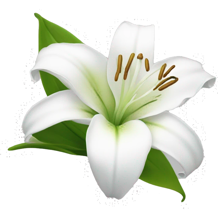 Lily white flower emoji