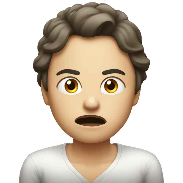 angry person with woman emoji