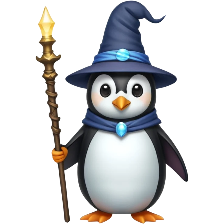 Penguin Wizard emoji