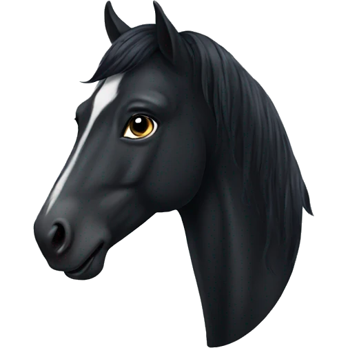Black horse  emoji