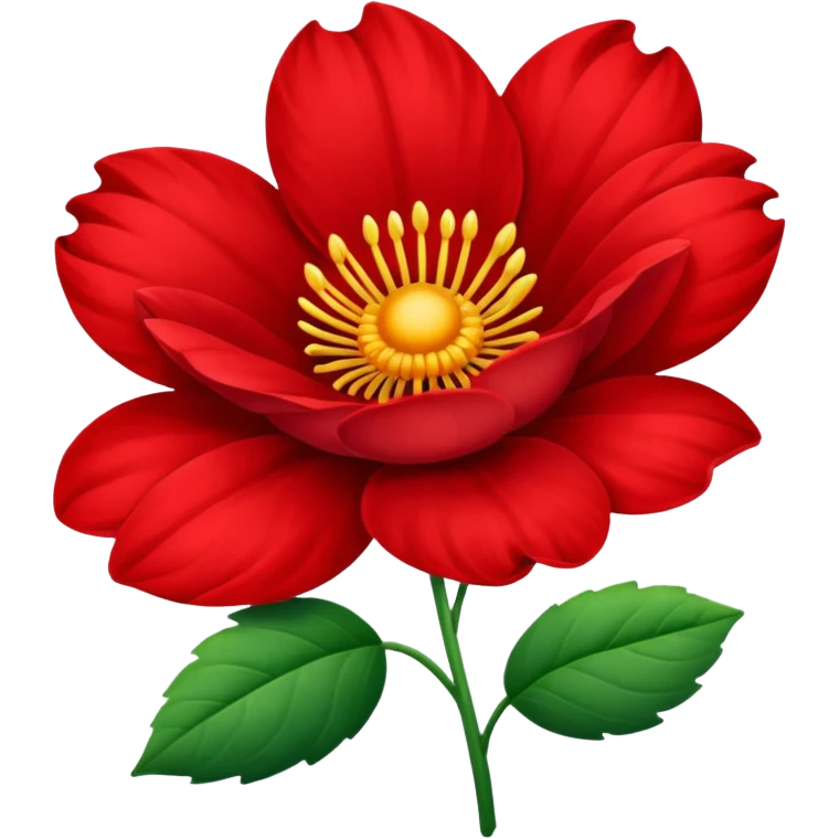 Red flower  emoji